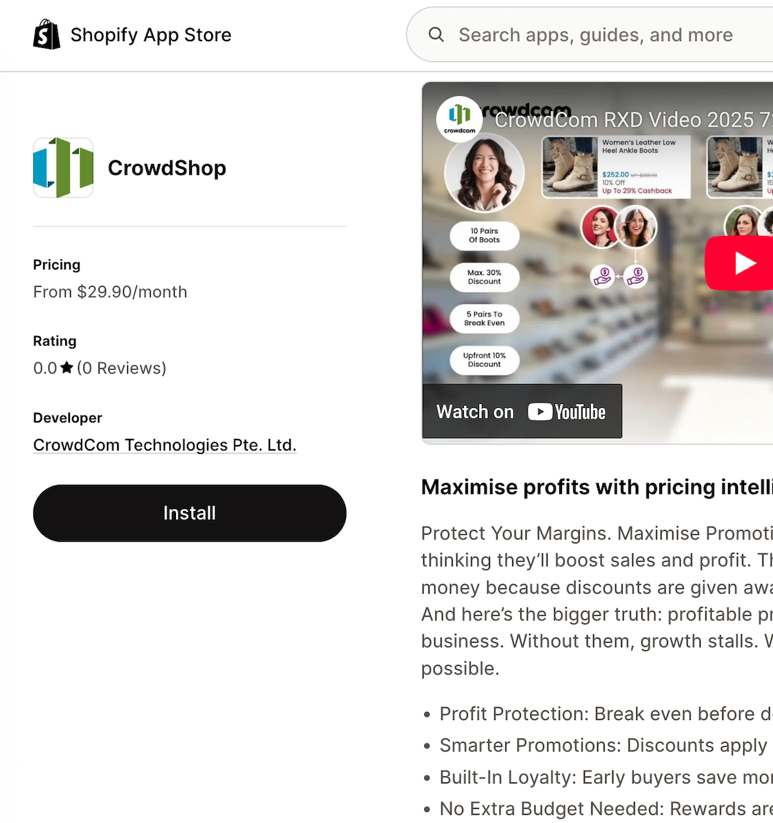 CrowdShop: Dynamic Pricing & Cashback