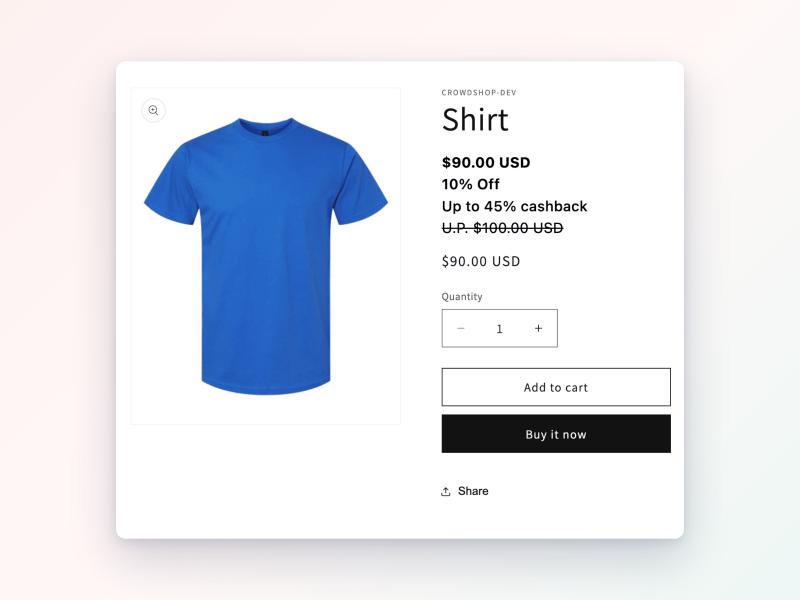 CrowdShop: Shopify Dynamic Pricing + Cashback App Explained, Shopify app by Victoria Garland Creative