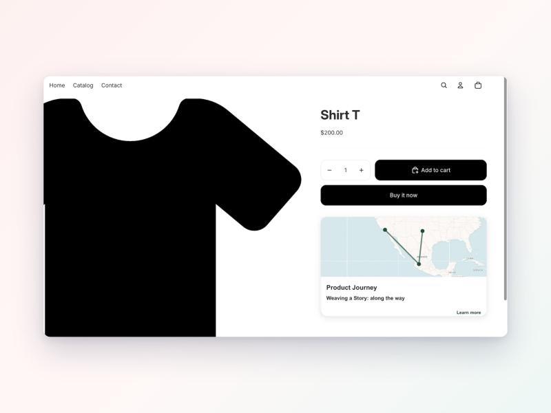 JourneyGlow - Product Journey Transparency, Shopify app by Victoria Garland Creative