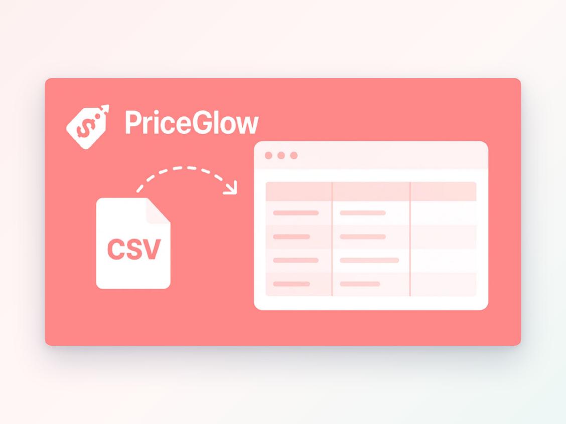 PriceGlow - Flexible CSV Product Importer, Shopify project by Victoria Garland Creative